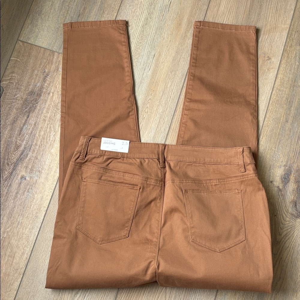 NWT Chico’s Platinum Jeggings Tapered Slim Leg in Copper Brown Size 14 Earthy - Picture 8 of 12